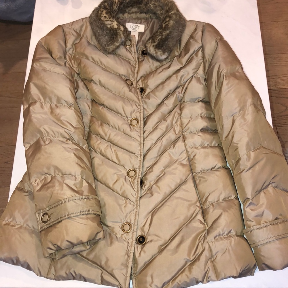Tan fur coat